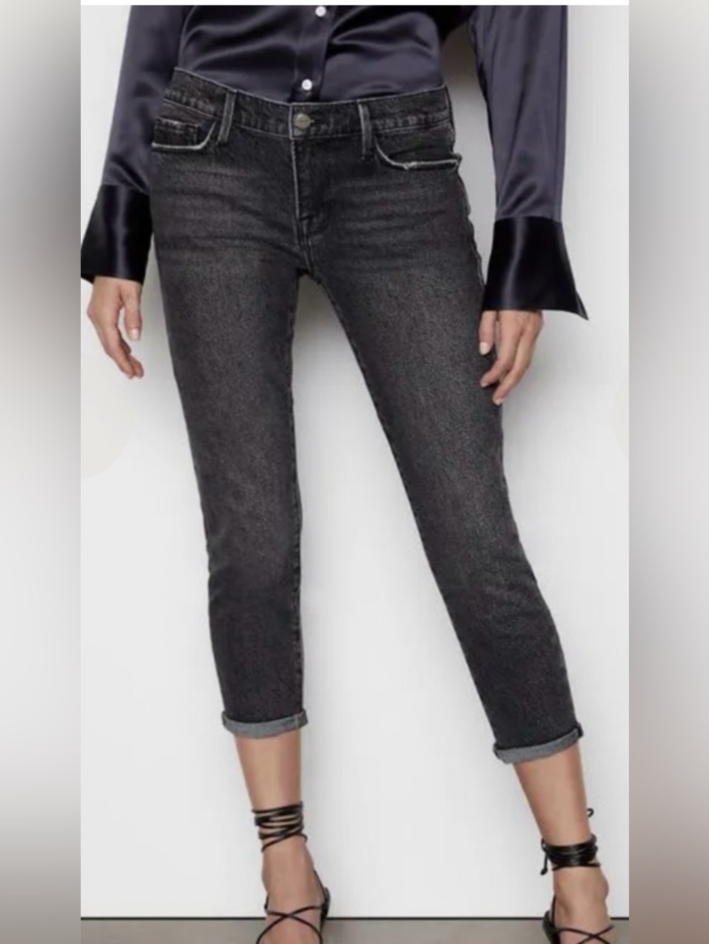 Frame Denim - Le Garcon Crop Jeans - Colour Laird
